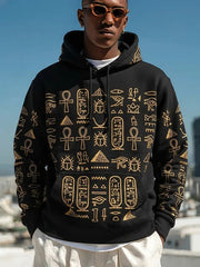 Ancient Egypt Ankh Hoodie Men Egyptian Symbol Art Print Casual Best Gift For Men - Lilybirchmarket