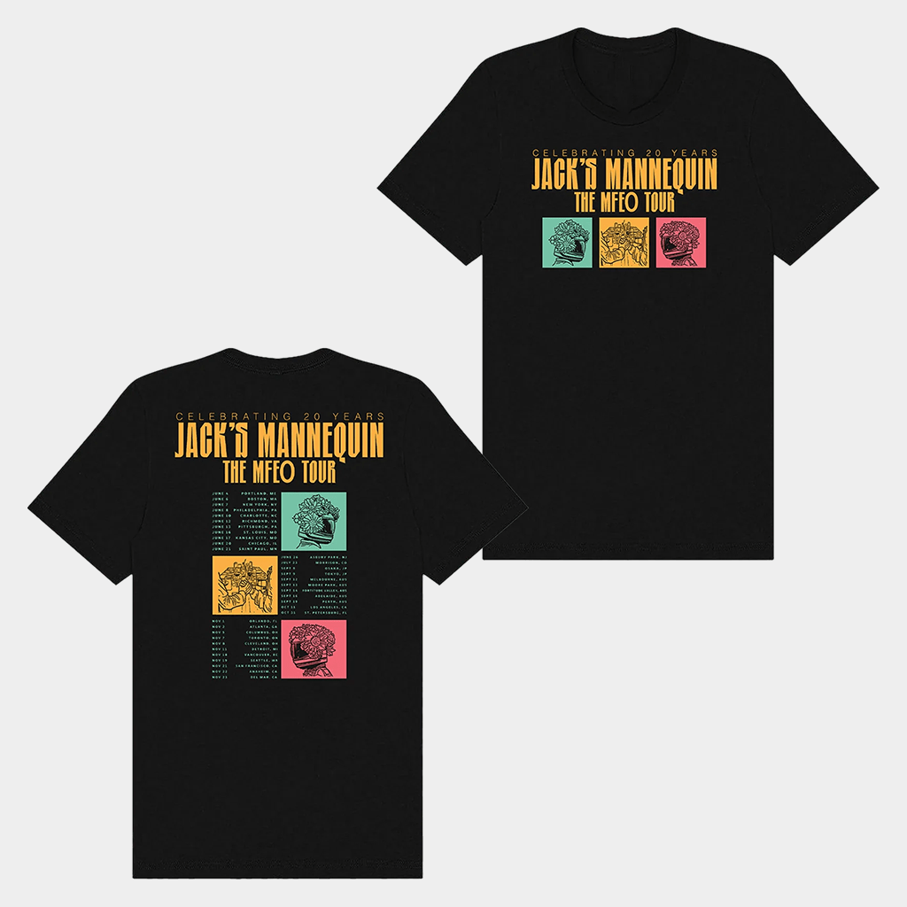 Andrew McMahon Merch Jack's Mannequin MFEO Tour T-Shirt Cool Gifts For Music Lovers - Lily Birch Market