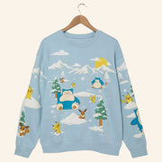 Anime Merch Pokemon Winter Scene Sweatshirt Christmas Gifts For Daughter - Lilybirchmarket