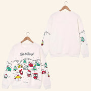 Anime Merch Sanrio Hello Kitty And Friends Snowy Scene Sweatshirt Xmas Gifts For Daughter - Lilybirchmarket