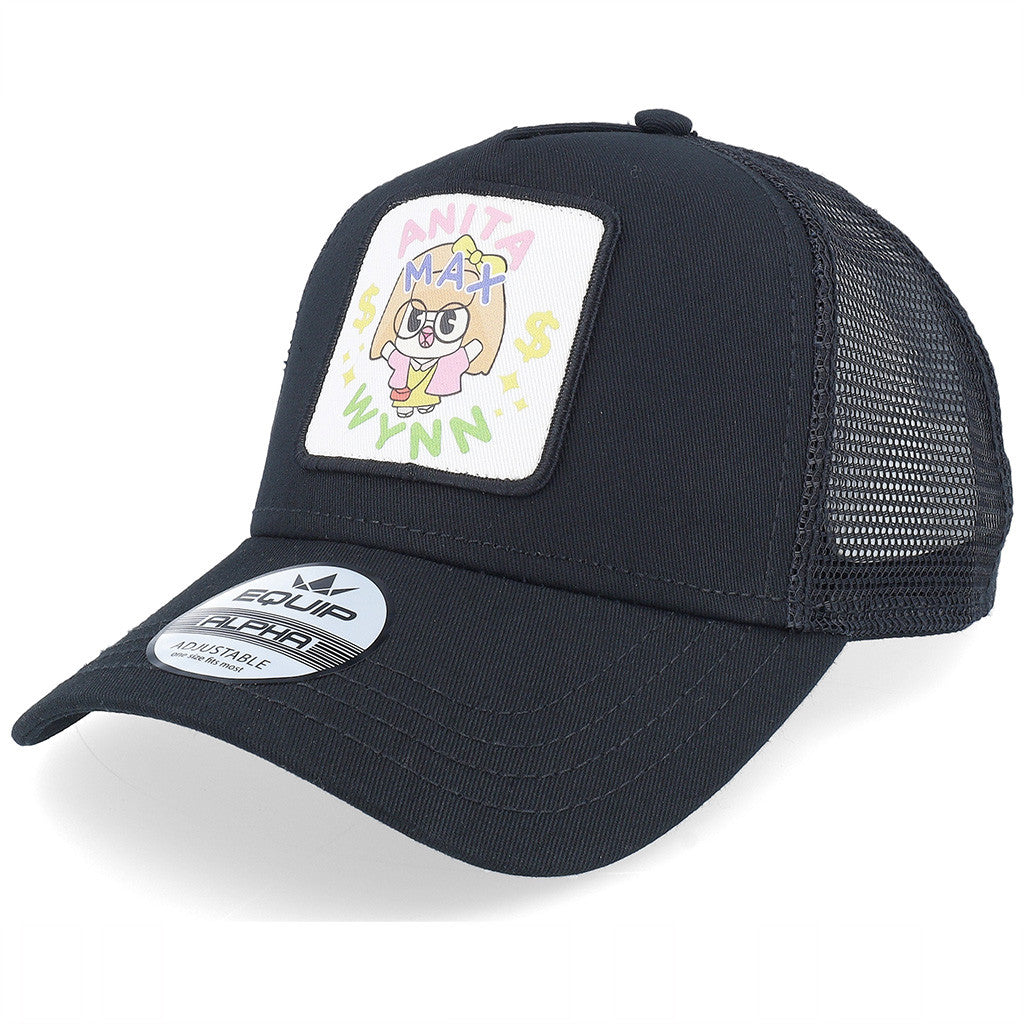 Anita Max Wynn Hat Drake Merch Black Embroidered Trucker Hat Gifts For Sister - Lilybirchmarket