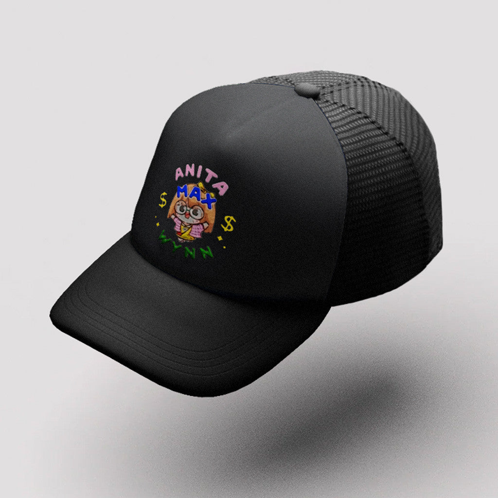 Anita Max Wynn Hat Drake Merch Embroidered Black Trucker Hat Gifts For Girlfriend - Lilybirchmarket