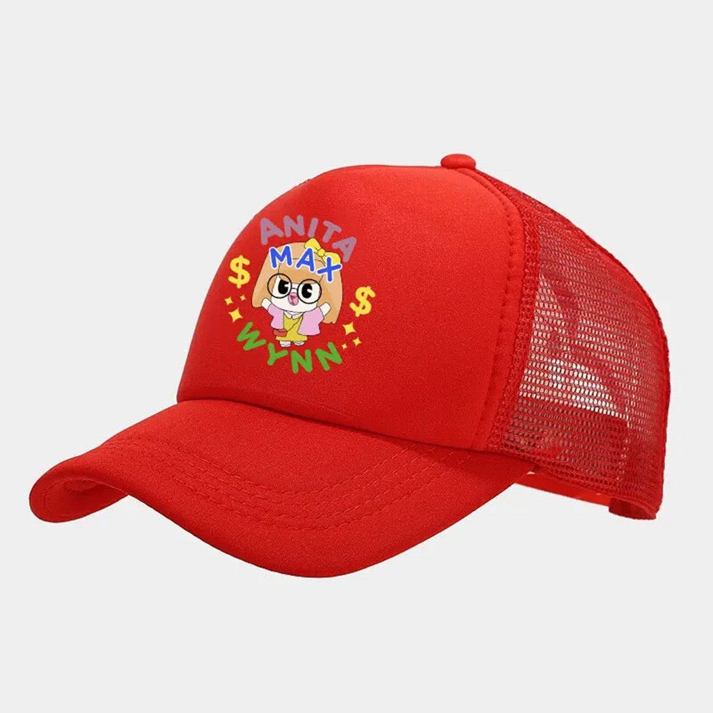 Anita Max Wynn Hat Drake Merch Red Trucker Hat Gifts For Friends - Lilybirchmarket
