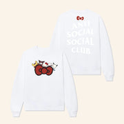 Anti Social Social Club Merch Anti Social Social Club X Hello Kitty And Friends Big Bow Sweatshirt - Lilybirchmarket