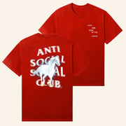 Anti Social Social Club Merch ASSC Glowing Horse T-Shirt Best Birthday Gift For Him - Lily Birch Market