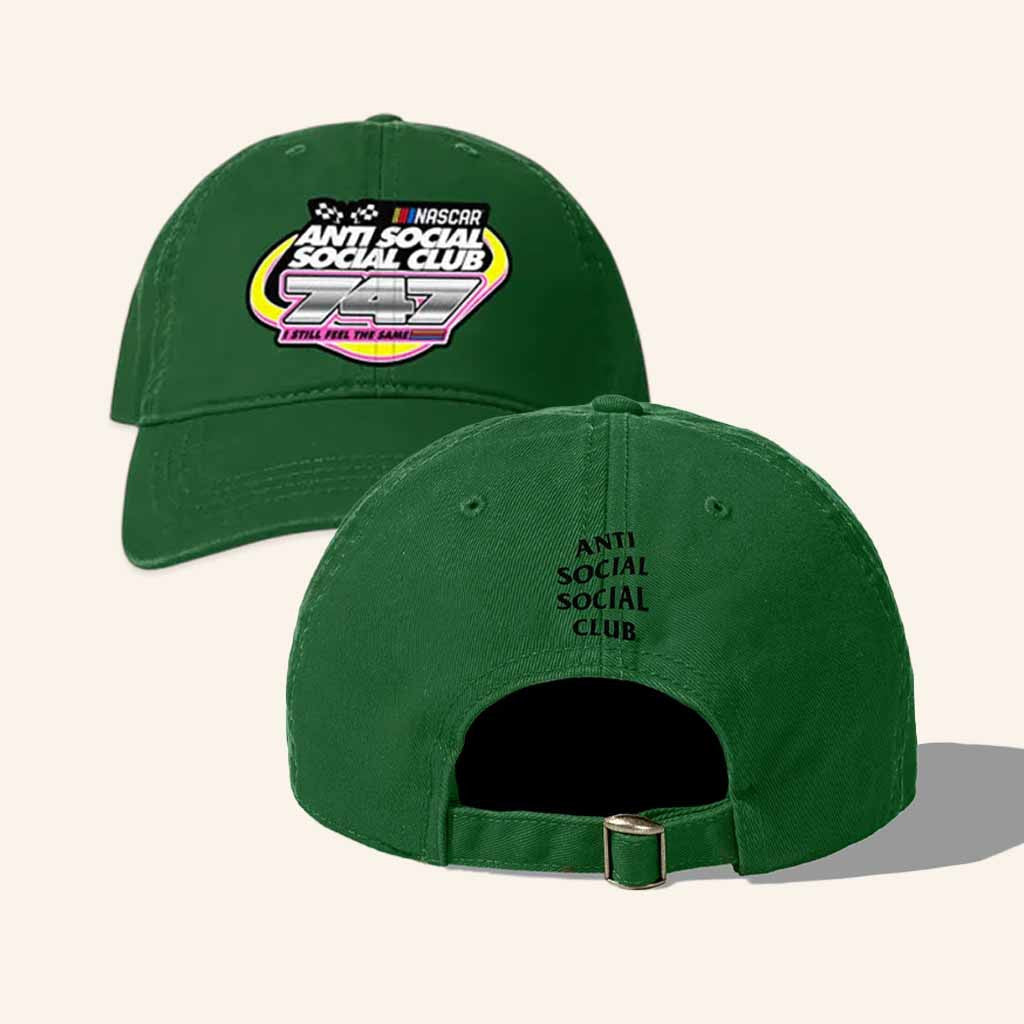 Anti Social Social Club Merch ASSC X Nascar 747 Hat Best Gifts For Brother - Lilybirchmarket