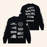 Anti Social Social Club Merch ASSC X Nissan Racing Team Long Sleeve T-Shirt Gifts For Friends - Lilybirchmarket
