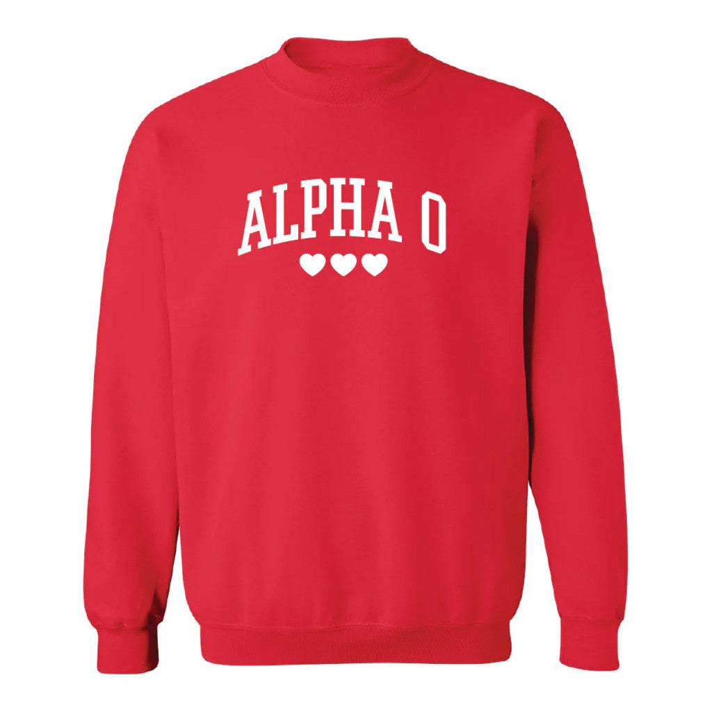 Aoii Merch Alpha O Heart Sweatshirt Best Gifts For Her - Lilybirchmarket