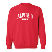 Aoii Merch Alpha O Heart Sweatshirt Best Gifts For Her - Lilybirchmarket