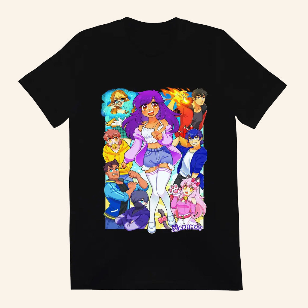 Aphmau Merch Aphmau And Friends T-Shirt Black Gifts For Best Friends - Lily Birch Market