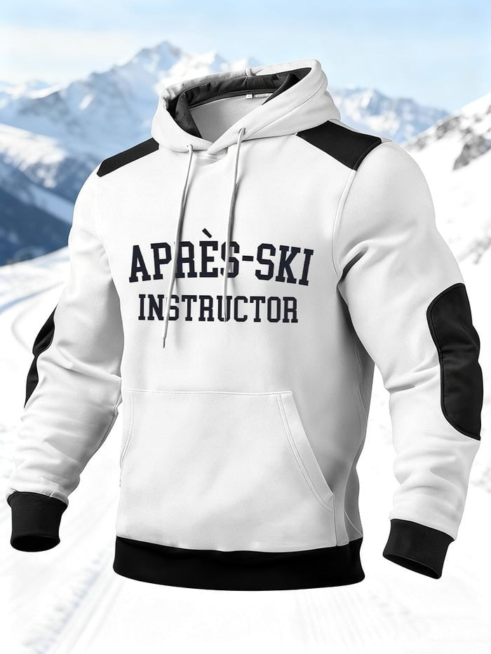 Apres Ski Instructor Hoodie For Men Winter Sports Skiing Lifestyle Apparel Gifts For Skier - Lilybirchmarket