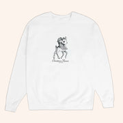 Ariana Grande Merch Christmas Kisses Reindeer Crewneck Sweatshirt Best Gifts For Music Lovers - Lilybirchmarket