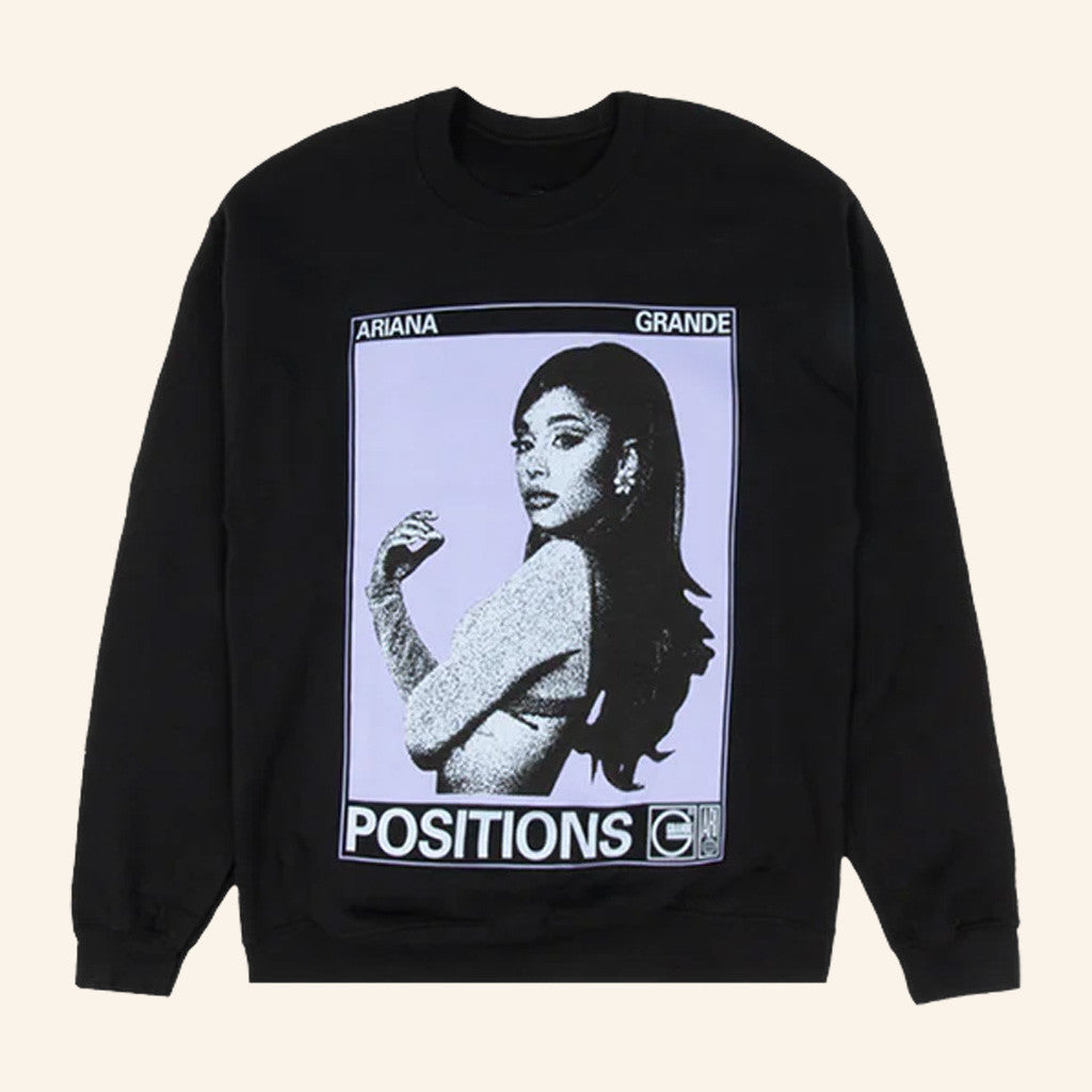 Ariana Grande Merch Positions Photo Sweatshirt Unique Gifts For Music Lovers - Lilybirchmarket