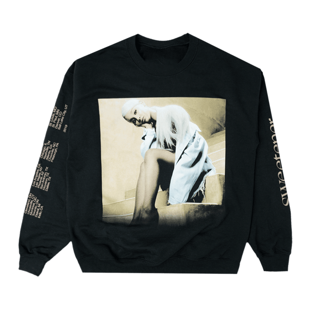 Ariana Merch Ariana Sweetener Staircase Black Sweatshirt Music Gifts For Fans - Lilybirchmarket