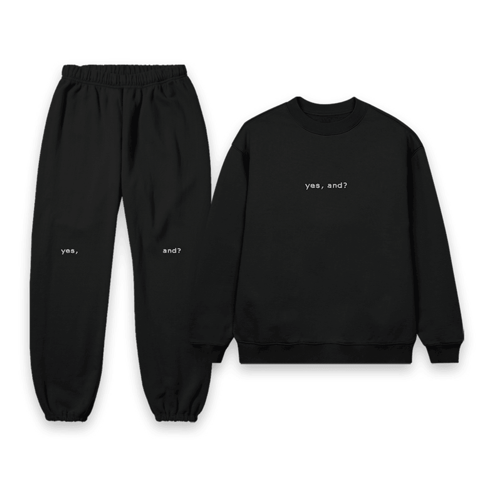 Ariana Merch Yes And' Ariana Sweatshirts And Sweatpants Set Music Lovers Gifts For Fans - Lilybirchmarket