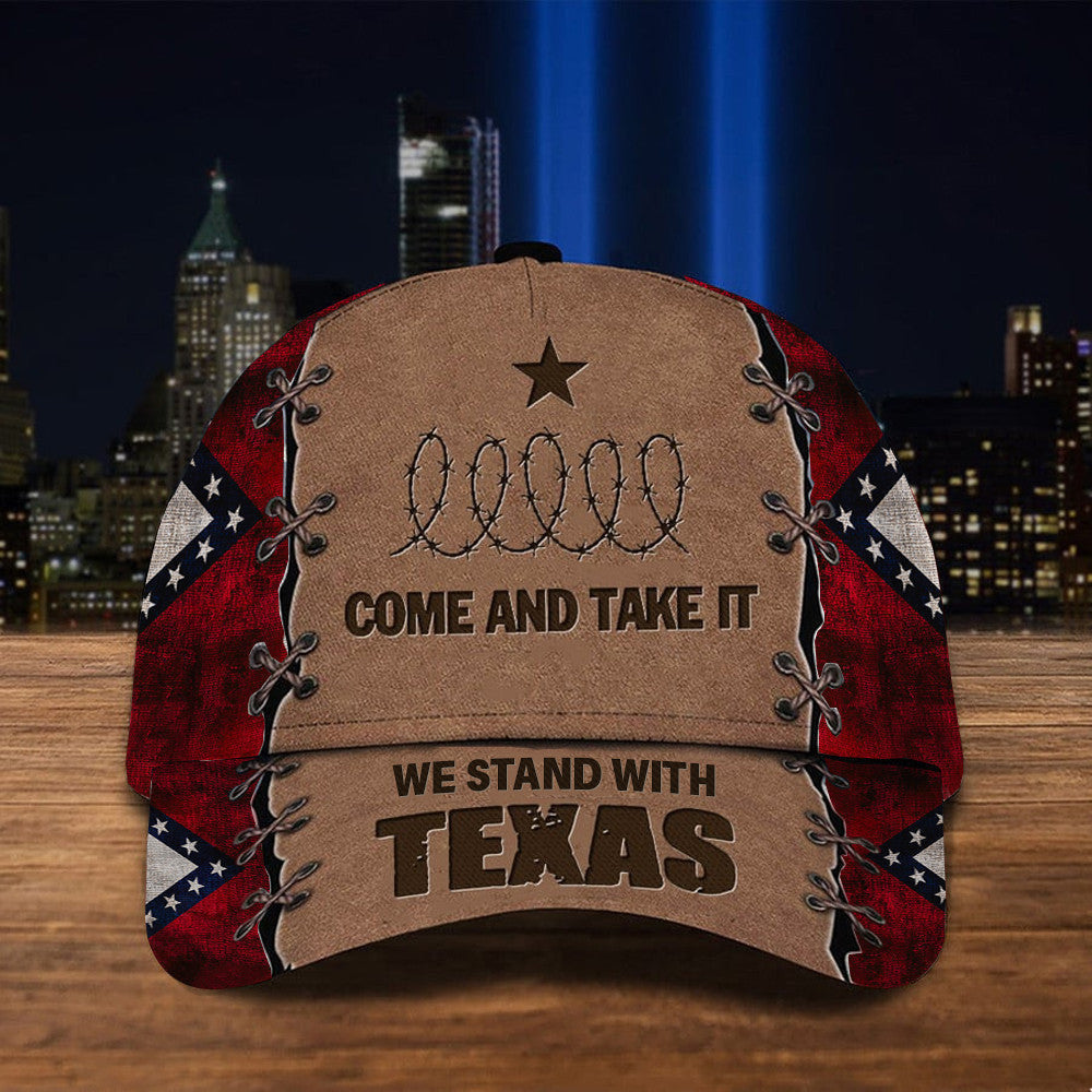 Arkansas We Stand With Texas Hat Come And Take It Razor Wire Hat Vintage Merch - Lilybirchmarket