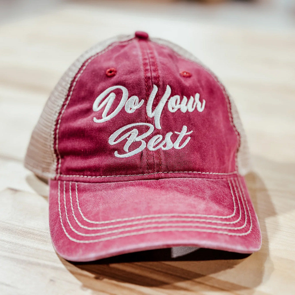 Arms Family Homestead Merch Do Your Best Embroidered Trucker Hat Present For Husband - Lilybirchmarket