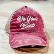 Arms Family Homestead Merch Do Your Best Embroidered Trucker Hat Present For Husband - Lilybirchmarket