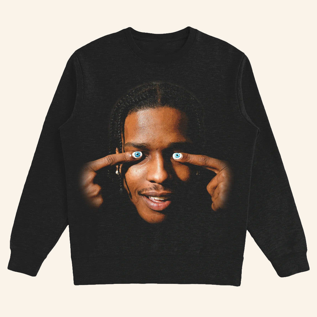 ASAP Rocky Merch ASAP Rocky Graphic Sweatshirt Gifts For Rap Lovers - Lilybirchmarket