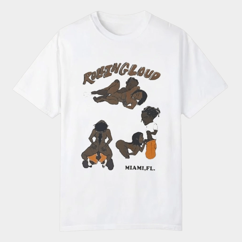 ASAP Rocky Rolling Loud Miami FL T-Shirt ASAP Rocky Merch Gifts For Rapper Fans - Lily Birch Market