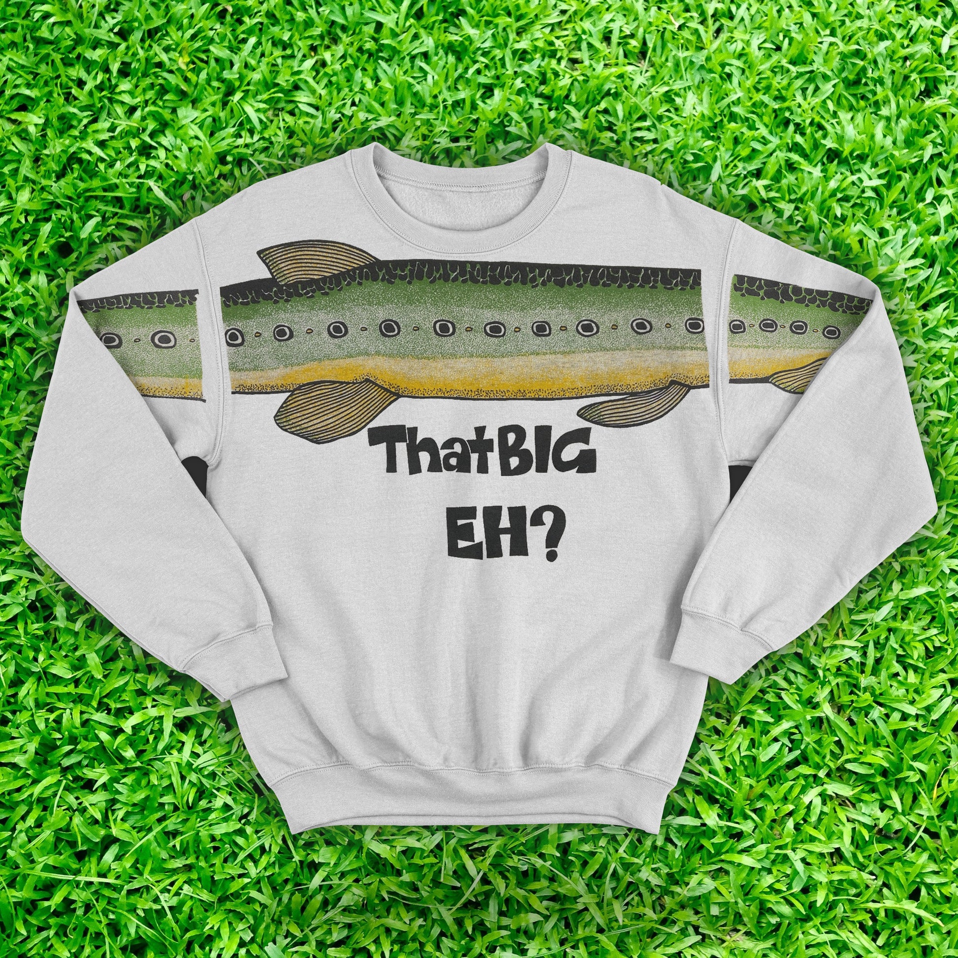 Ask Me How Big It Was Sweatshirt Fish That Big Eh Sweatshirt It Was This Big Fish Sweatshirt - Lilybirchmarket