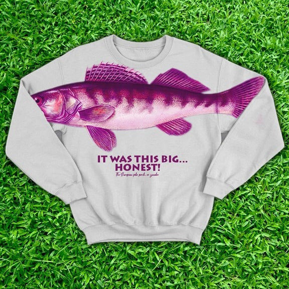 Ask Me How Big It Was Sweatshirt It Was This Big Fish Red Sweatshirt Honest Big Fish Sweatshirt - Lilybirchmarket