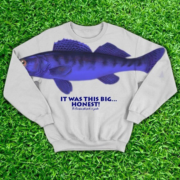 Ask Me How Big It Was Sweatshirt It Was This Big Fish Red Sweatshirt Honest Big Fish Sweatshirt - Lilybirchmarket