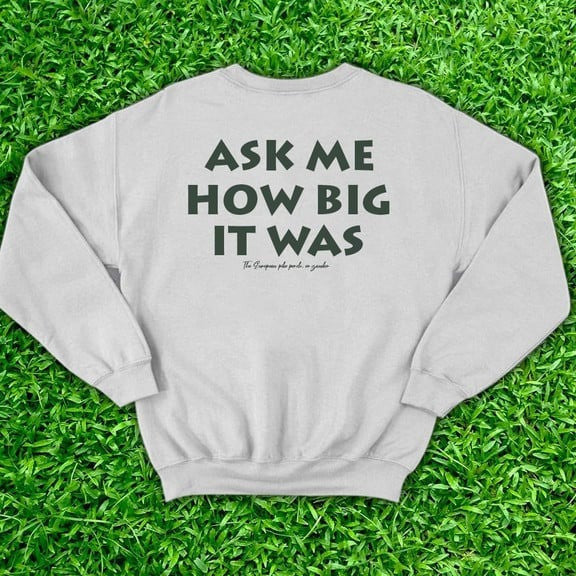 Ask Me How Big It Was Sweatshirt It Was This Big Fish Red Sweatshirt Honest Big Fish Sweatshirt - Lilybirchmarket
