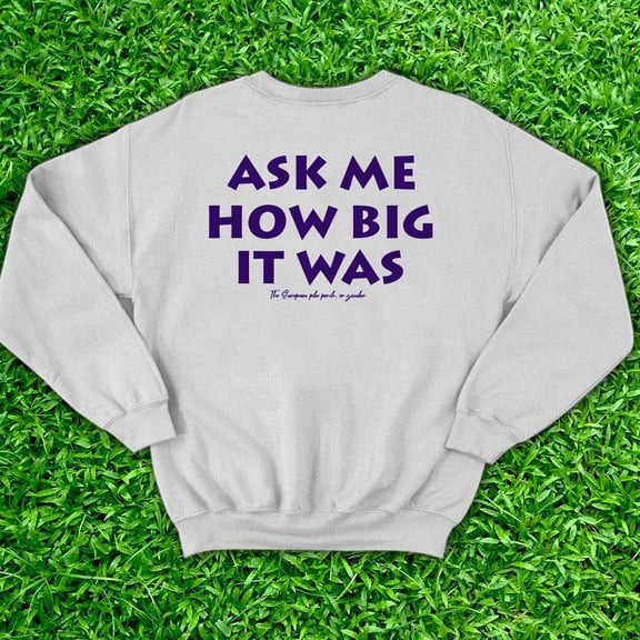 Ask Me How Big It Was Sweatshirt It Was This Big Fish Red Sweatshirt Honest Big Fish Sweatshirt - Lilybirchmarket