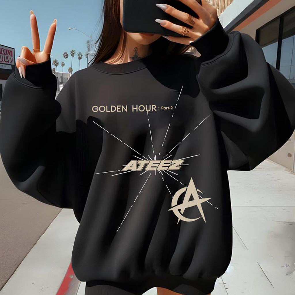 ATEEZ Golden Hour Part 2 Sweatshirt Ateez Towards The Light Will To Power World Tour Shirt - Lilybirchmarket