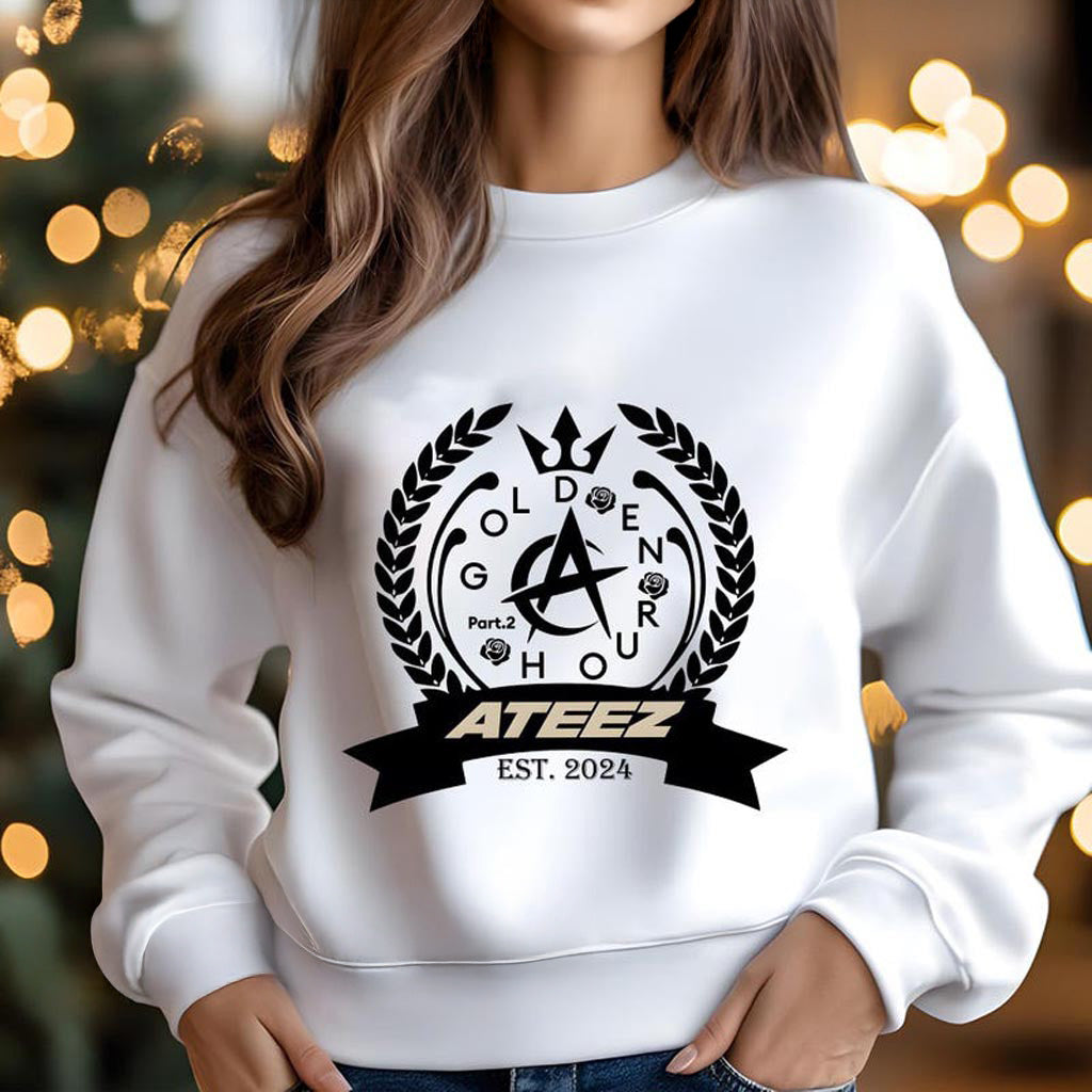 Ateez Ice on My Teeth Sweatshirt ATEEZ Golden Hour Part 2 Sweatshirt Ateez Towards The Light Will To - Lilybirchmarket