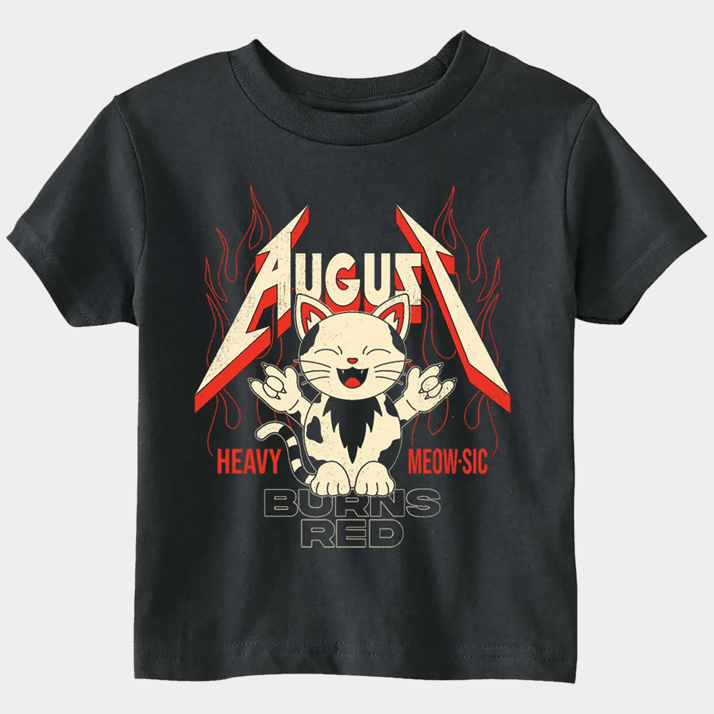 August Burns Red Merch Heavy Meow Sic Kids T-Shirt Gifts For Son Daughter ( ao Kid ) - Lily Birch Market