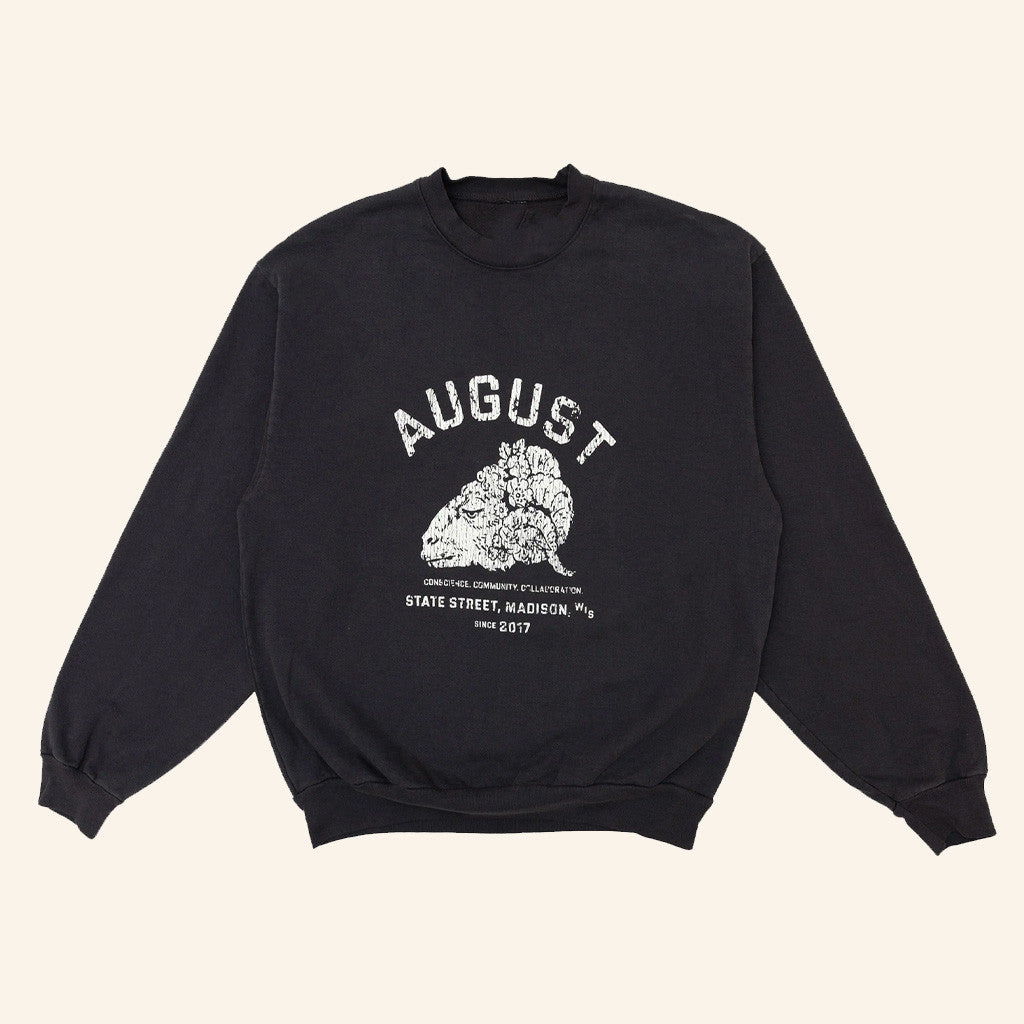 August Merch August 8 Year Anniversary Rams Head Sweatshirt Gifts For Husband - Lilybirchmarket
