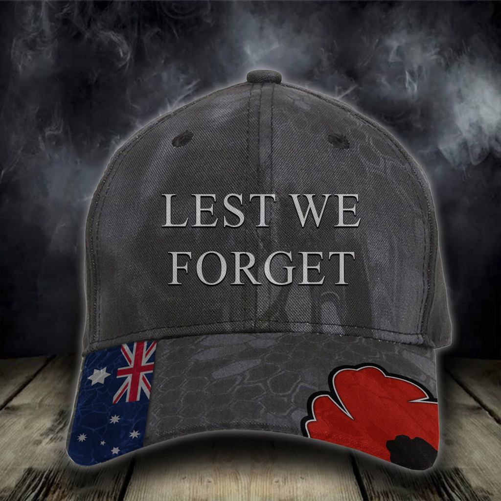 Australia Lest We Forget Hat Poppy Anzac Day Australian Hat Gifts For Men - Lilybirchmarket
