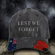 Australia Lest We Forget Hat Poppy Anzac Day Australian Hat Gifts For Men - Lilybirchmarket