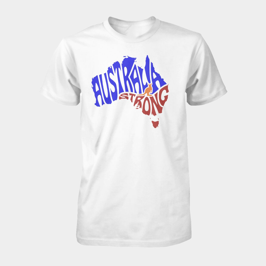 Australia Strong T-Shirt Australia Maps Shirt Pride Australian Apparel Gifts Ideas - Lily Birch Market