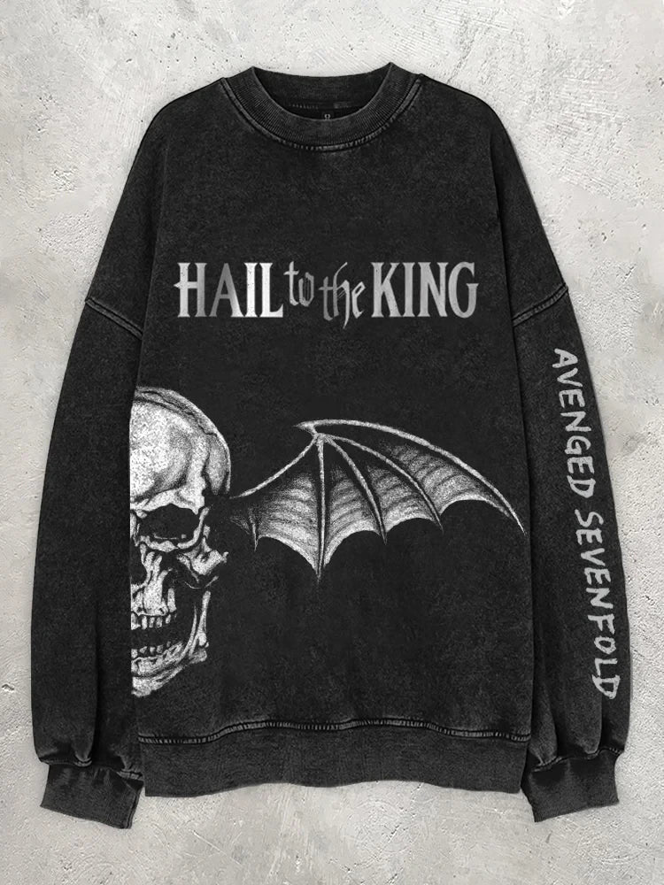 Avenged Sevenfold Merch Avenged Sevenfold Bat Skull Sweatshirt Gifts For Music Fans - Lilybirchmarket