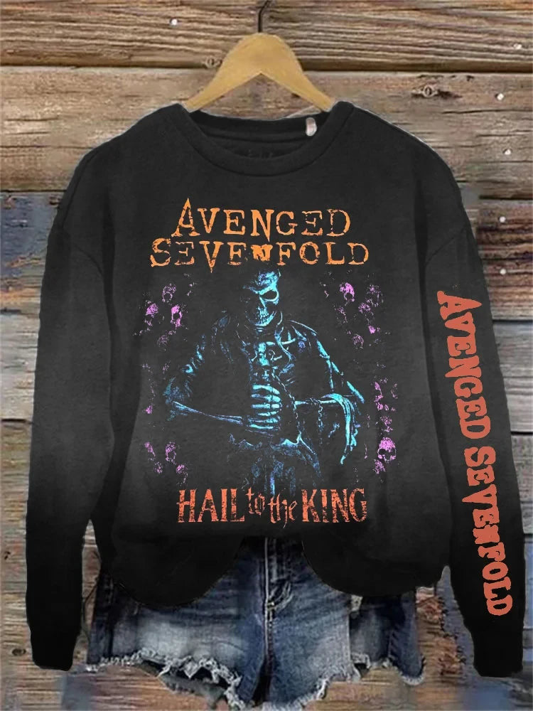 Avenged Sevenfold Merch Avenged Sevenfold Skull Sweatshirt Cool Mothers Day Gifts - Lilybirchmarket