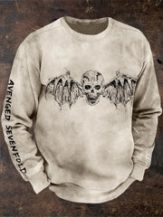 Avenged Sevenfold Merch Bat Skull Avenged Sevenfold Sweatshirt Gifts For Music Fans - Lilybirchmarket
