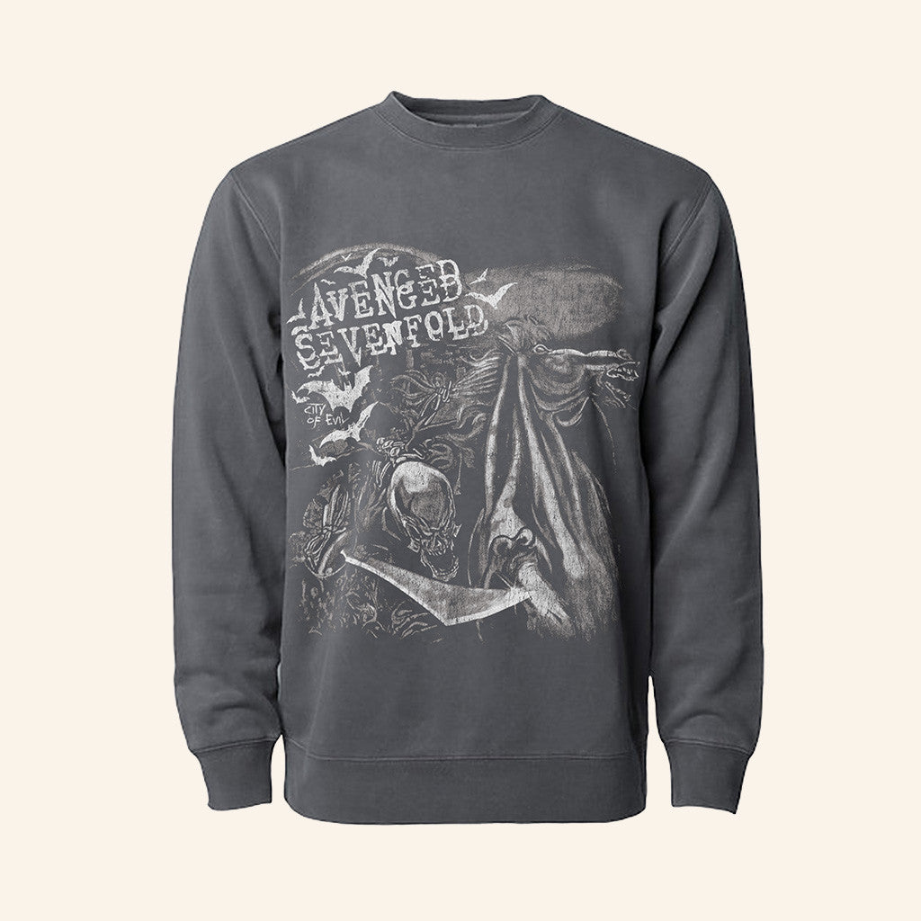Avenged Sevenfold Merch City Of Devil Sweatshirt Gifts For Music Enthusiasts - Lilybirchmarket