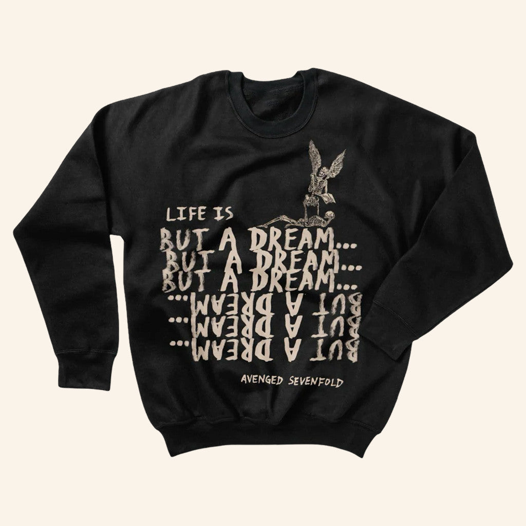 Avenged Sevenfold Merch Life Is But A Dream Sweatshirt Cool Gifts For Music Lovers - Lilybirchmarket