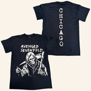 Avenged Sevenfold Merch Reaper Chicago T-Shirt Music Gift Ideas For Guys - Lily Birch Market