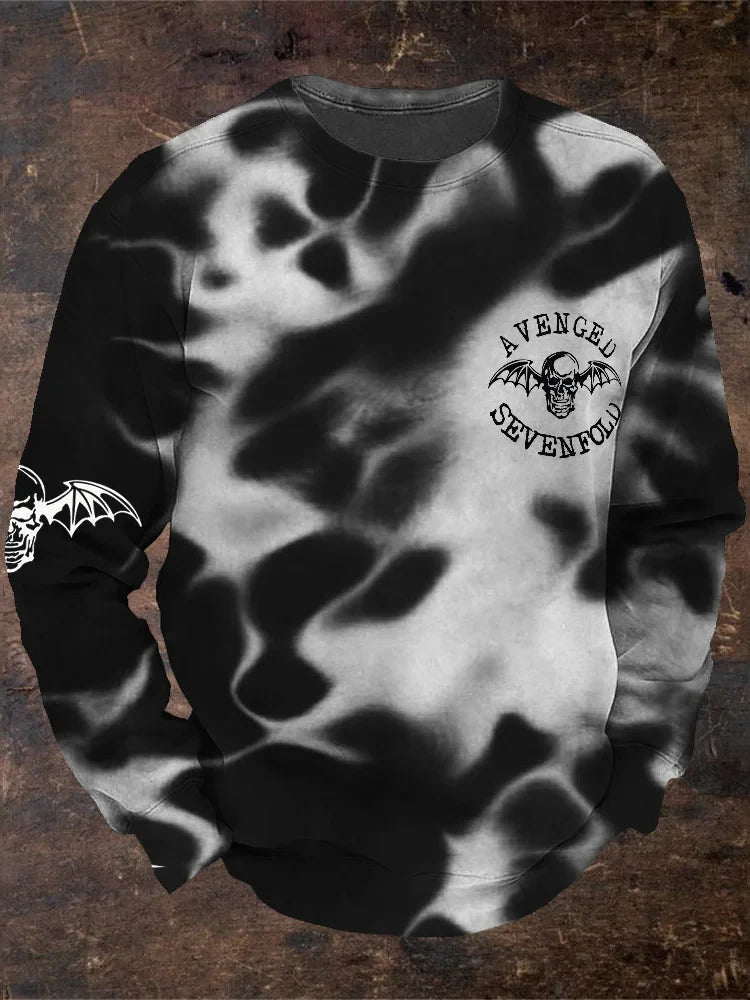 Avenged Sevenfold Merch Wings Skull Sweatshirt Father's Day Gifts For Husband - Lilybirchmarket