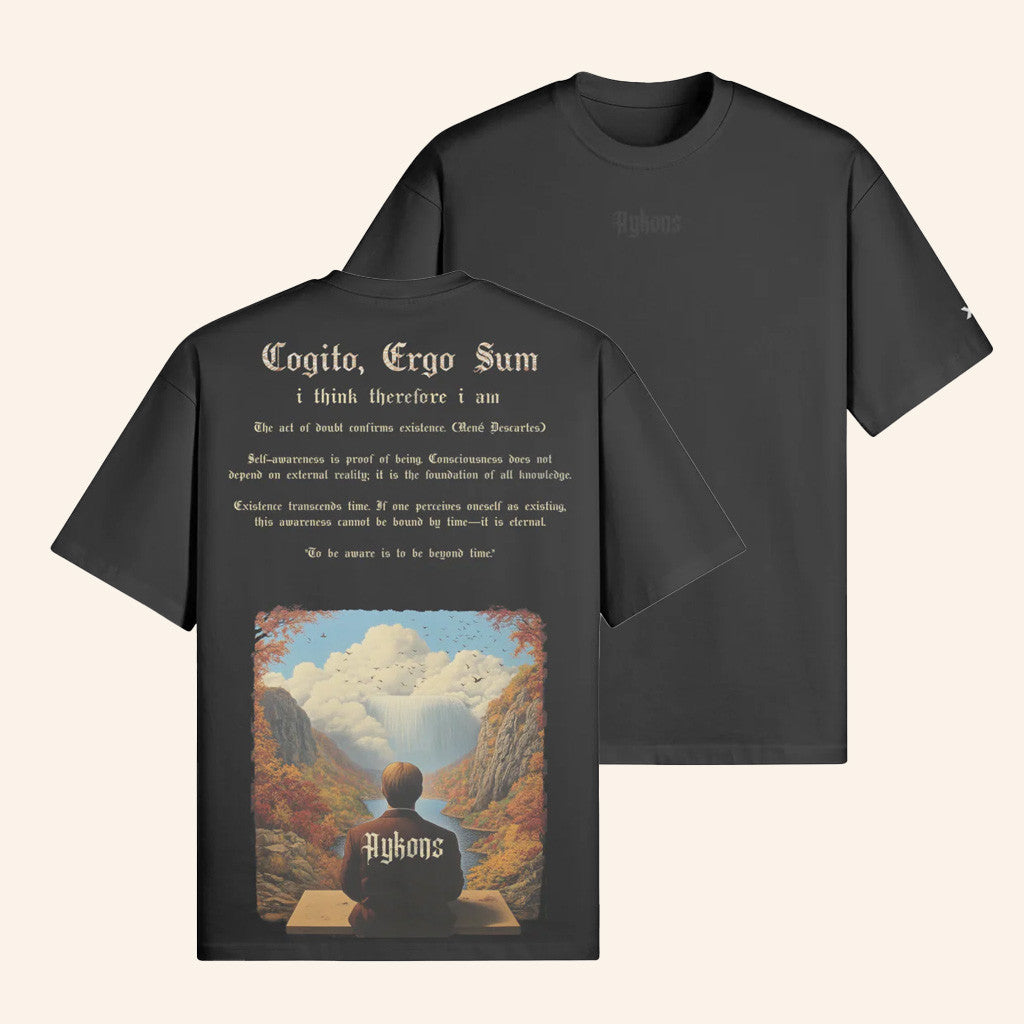 Aykons Merch 380 Cogito Ergo Sum T-Shirt I Think Therefore I Am Shirt Gifts For Friends - Lily Birch Market