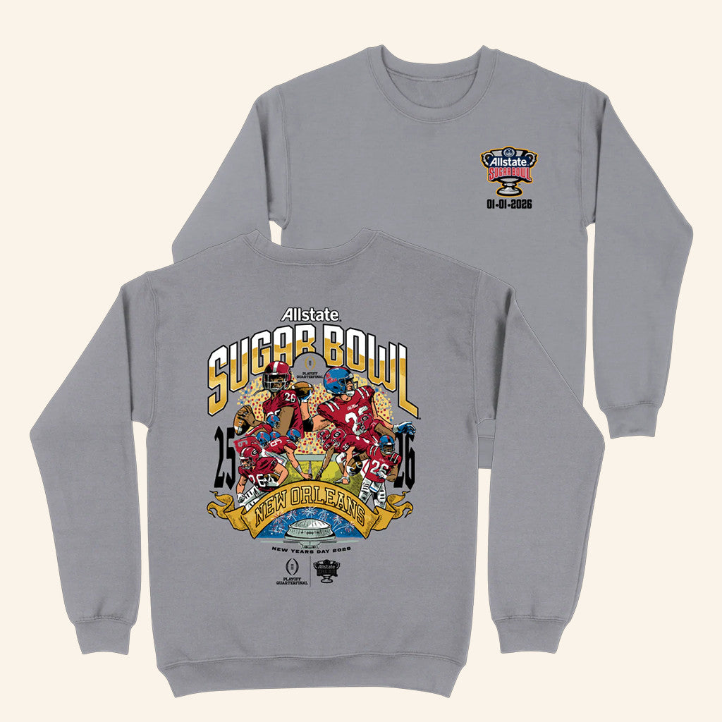 B Unlimited Merch Ole Miss 2026 Allstate Sugar Bowl Sweatshirt Best Gifts For Football Fans - Lilybirchmarket