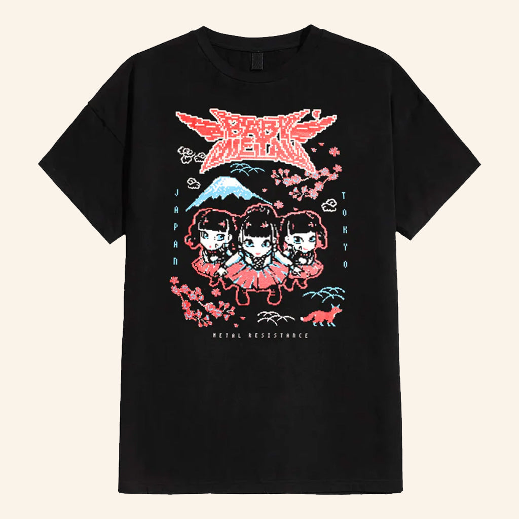 Babymetal Merch Pixel Tokyo T-Shirt Best Gifts For Music Lovers - Lily Birch Market