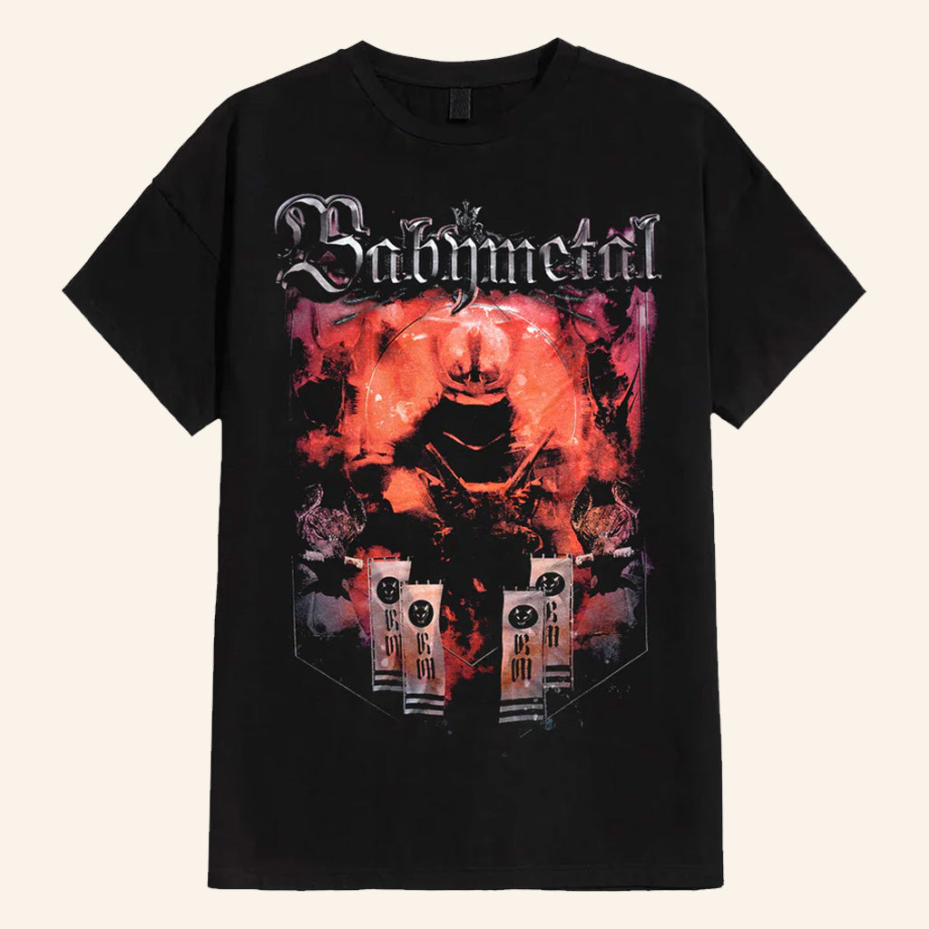 Babymetal Merch Red Demon Flags T-Shirt Presents For Music Lovers - Lily Birch Market