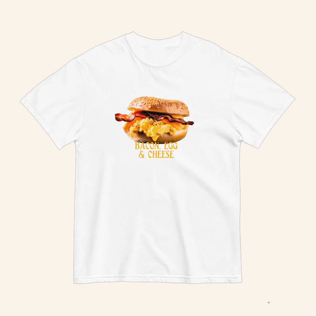 Bacon Egg And Cheese T-Shirt Breakfast Sandwich Hamburger Shirt Gifts For Boyfriend - Lily Birch Market