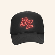 Bailey Zimmerman Merch Neon Bz Logo Black Trucker Hat Gifts For Him - Lilybirchmarket