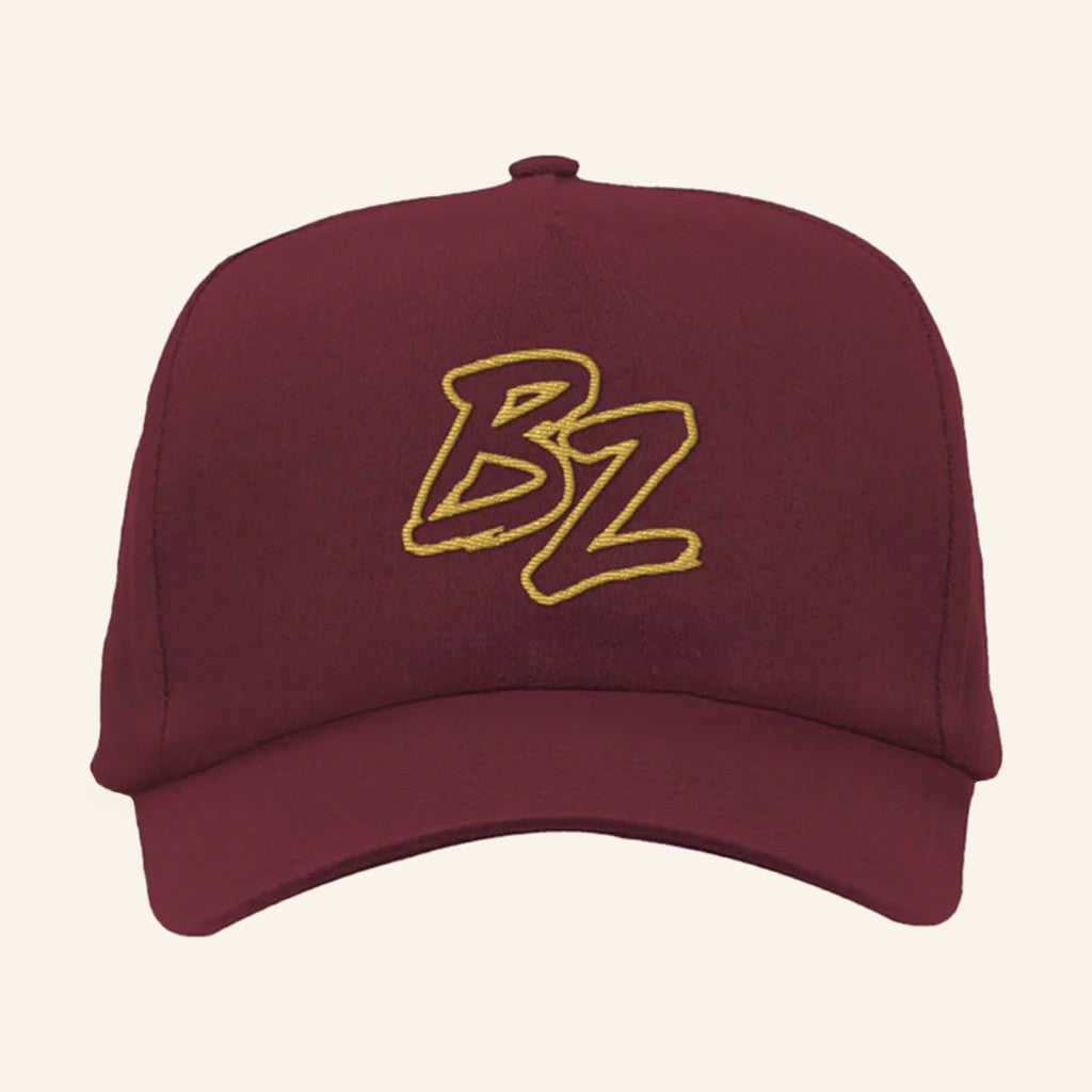 Bailey Zimmerman Merch Tour 2025 BZ Maroon Hat Embroidered Gifts For Husband - Lilybirchmarket